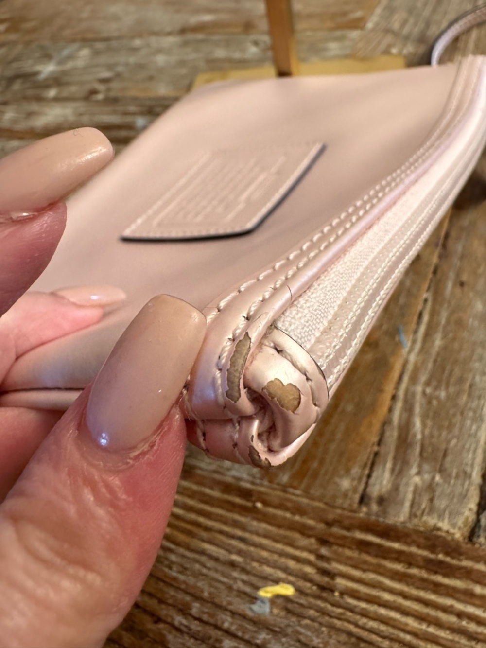 Coach Storybook Leather Wristlet - Picture 7 of 13